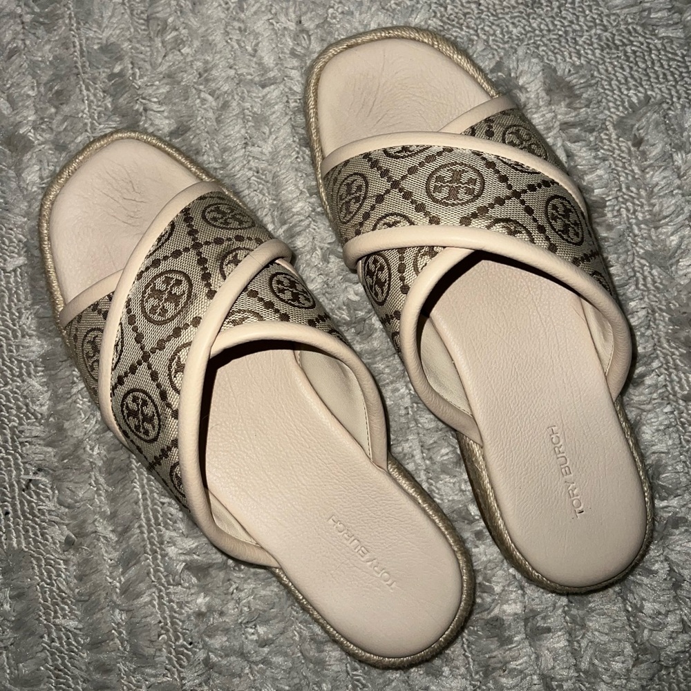 Tory Burch espadrille flat sandals